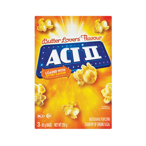 Act II Microwave Popcorn Butter Lovers 81g x 3s
