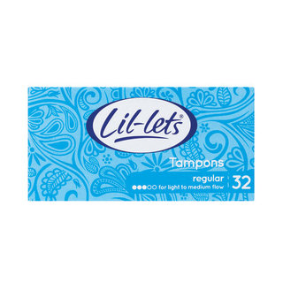 Lil-Lets Non-Applicator Tampons Regular 32s x 6