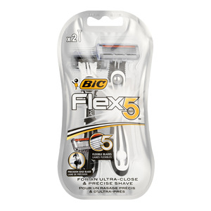 Bic Flex 5 Male Disp Shaver Blades 2ea