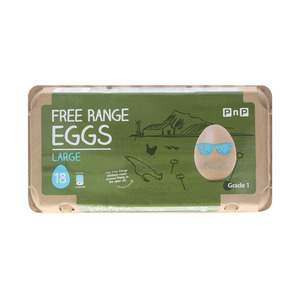 Pnp Large Free Range Eggs 18ea