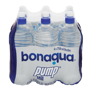 Bonaqua Water Pump 750ml x 6