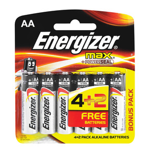 Energizer Batteries Max Aa 4+2