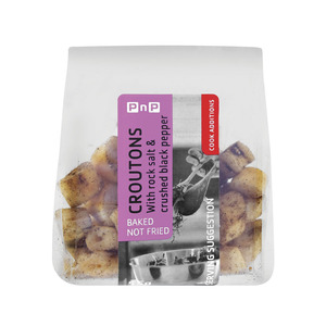 PnP Croutons with Green Pepper and Rock Salt 100g