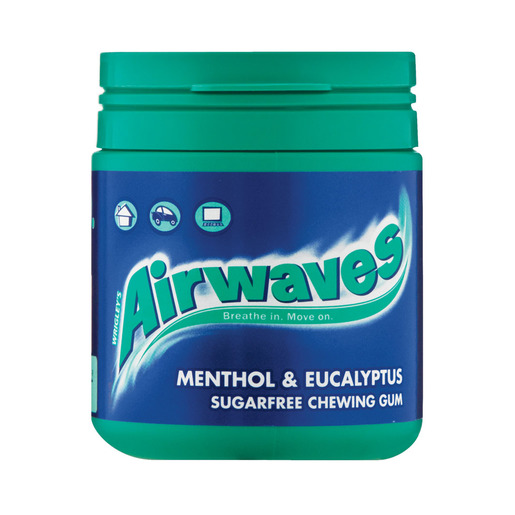 Airwaves Menthol And Eucalyptus Sugar Free Chewing Gum 60s Pnp 0024