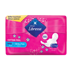Libresse Maxi Pads Cotton Feel Norm Scented 10ea