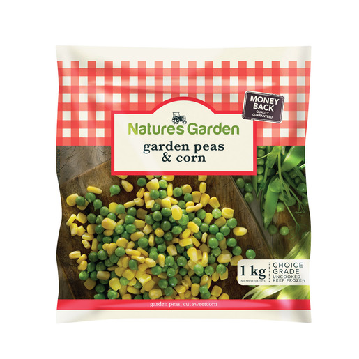 Natures Garden Peas And Corn 1kg Pnp