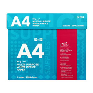 PnP A4 Multipurpose White Office Paper 500 sheets x 5