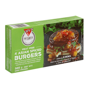 Fry's Vegetarian Asian Spiced Burgers 320g x 10