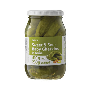 PnP Sweet And Sour Baby Gherkins 410g