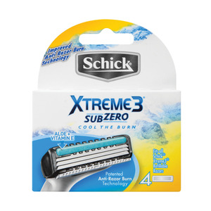 Schick Extreme 3 Subzero Blades 4s