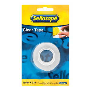 Sellotape Clear Tape 18mmx33m