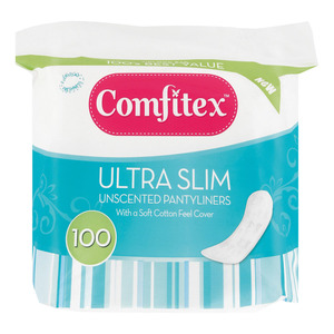 Comfitex U/s Pantyliner Unscented 100ea