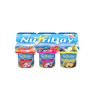 Danone Nutriday Low Fat Stewed Fruit & Custard Yoghurt 6s