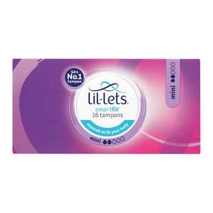 Lil-Lets Non-Applicator Tampons Mini 16s