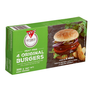 Fry's Original-Style Vegetarian Burgers 320g
