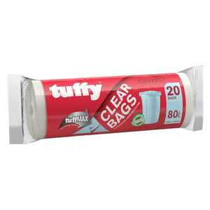 Tuffy Clear Refuse Bags 20ea