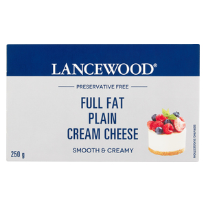 Lancewood Full Fat Plain Cream Cheese 250g