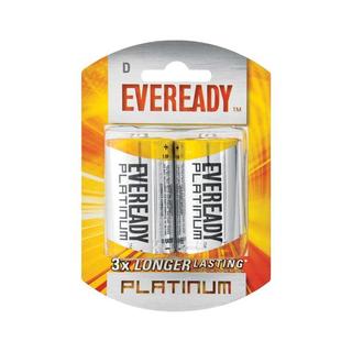 Eveready Platinum D Cell Batteries 2s