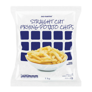 No Name Straight Cut Frying Potato Chips 1kg x 10