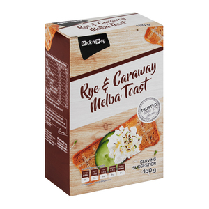 PnP Rye & Caraway Seed Melba Toast 160g