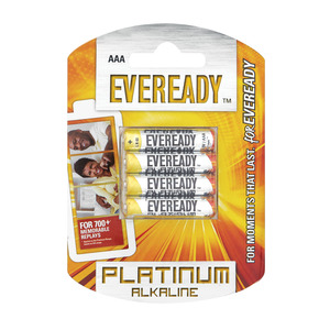 Eveready Alkaline Plus Aaa 4 P 4