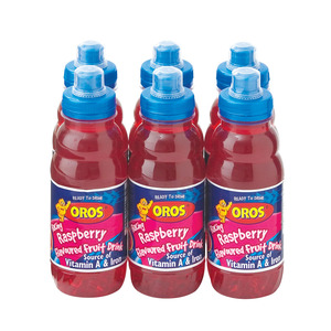 Oros Raspberry Fruit Drink 300ml x 6