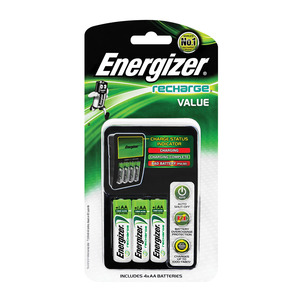 Energizer Value Charger + 4 X 1400Mah Batt