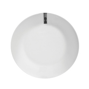 Real Home Dinner Plate White Rim 27cm