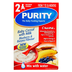 Purity Inf Cereal Stage2 Blueberry & Banana 200g