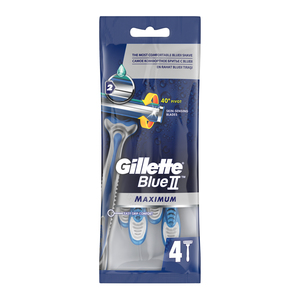 Gillette Blue II Max Sensitive Razors 4s