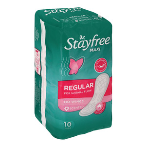 Stayfree Maxi Thick No Wings Scented 10ea