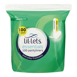 Lil-lets Essentials Pantyliners Unscented 100s