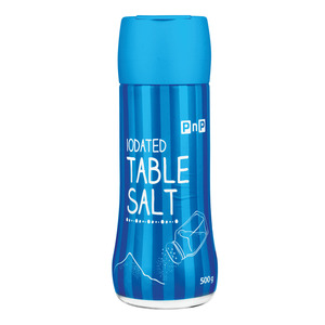 PnP Iodated Table Salt Flask 500g