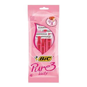 Bic Pure 3 Lady Disposable T win Blade 4