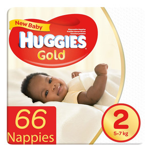 Huggies New Baby Nappies Size 2 From 3-6kg 66s
