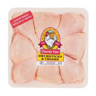 County Fair Fresh Chicken Dr umsticks & Thighs